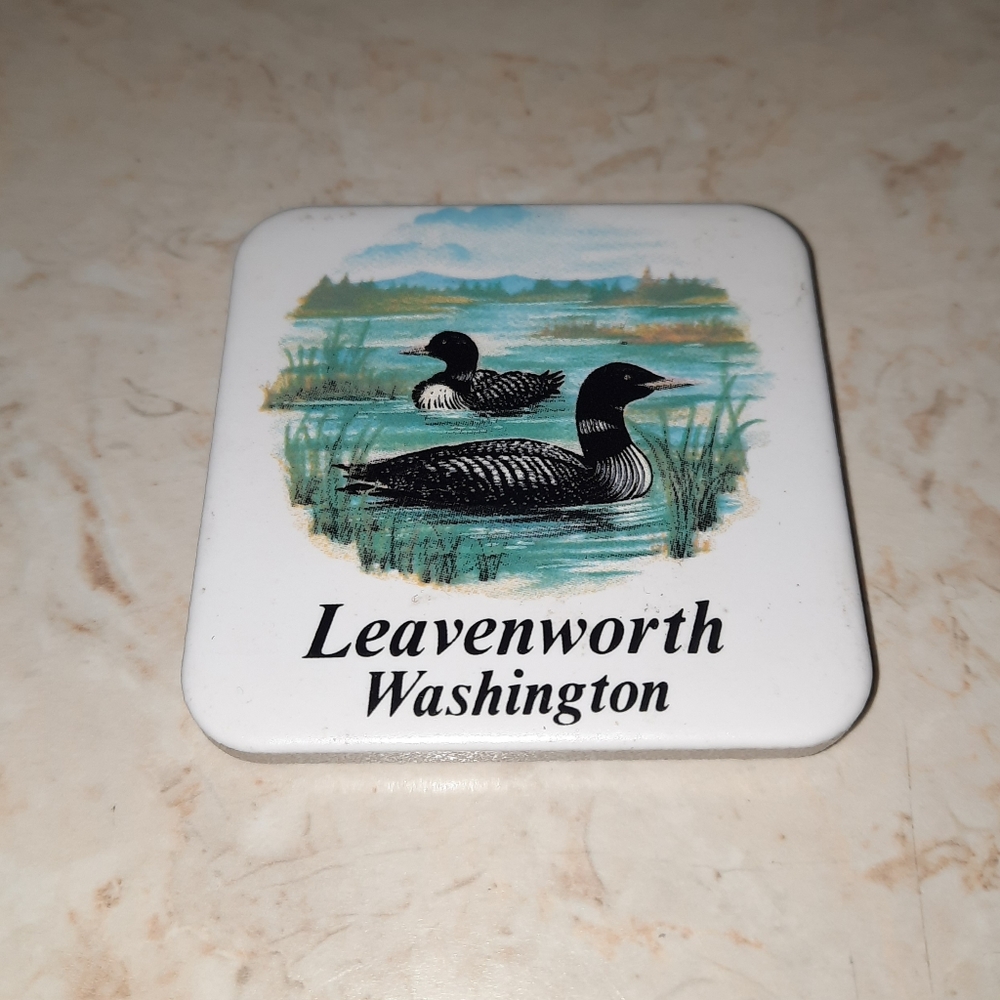 Leavenworth Washington Ceramic Tile Travel Souvenir Fridge Magnet